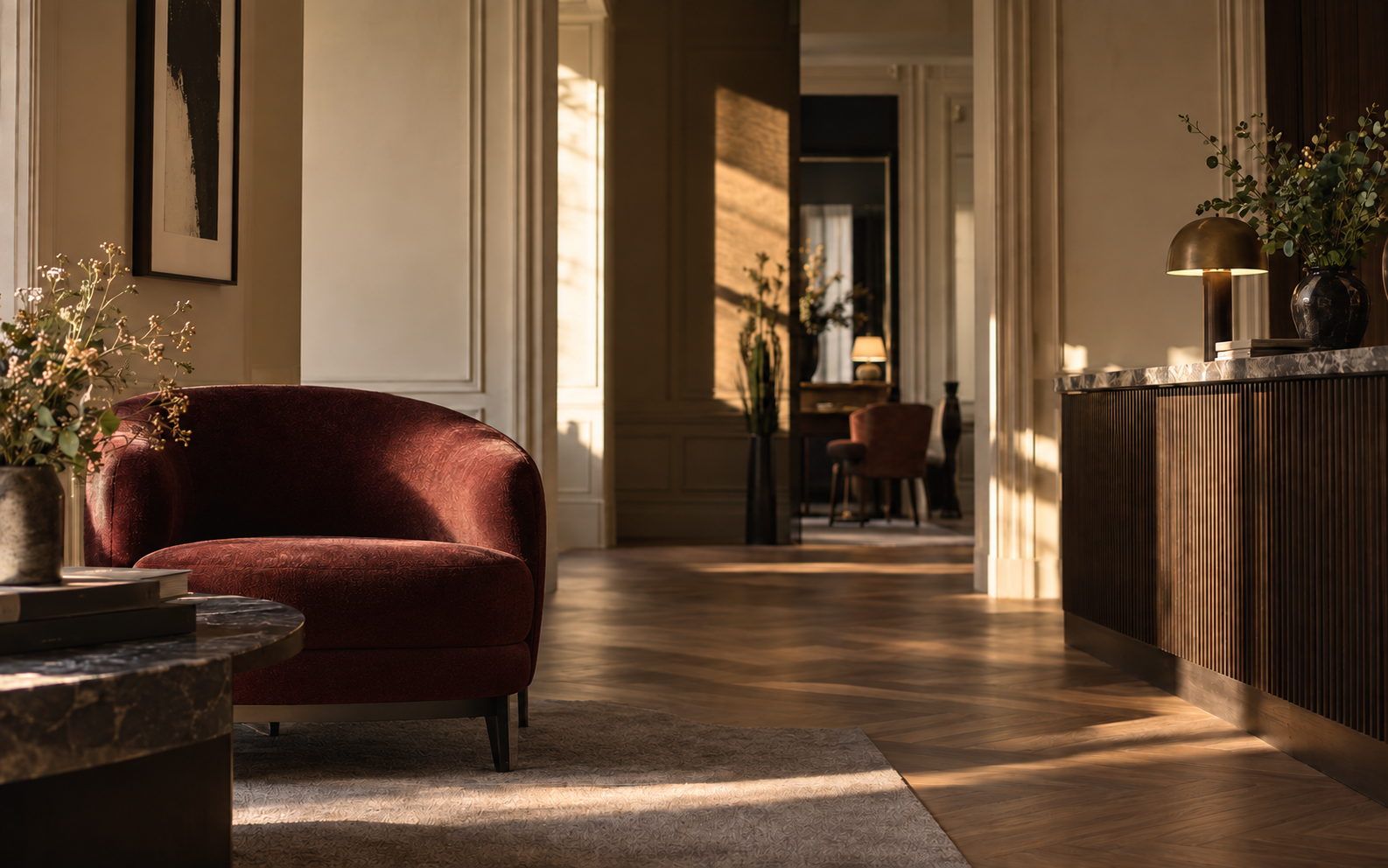 Visuel d’ambiance hôtelier conceptuel et non contractuel pour Hôtel Le Trift